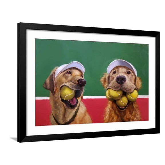 Art.com Ball Hog Art Print by Lucia Heffernan, Black Frame Wall Art, 44" x 32"