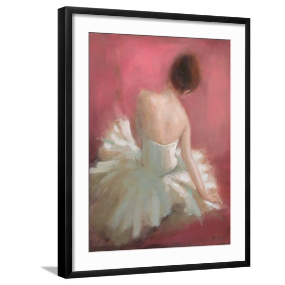 Art.com Ballerina Dreaming 1 Art Print by Patrick Mcgannon, Black Frame Wall Art, 23" x 29"