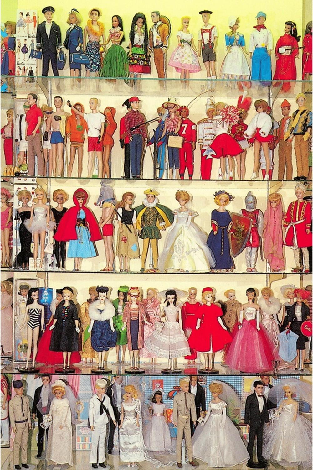 Retro Barbie Doll Collection Art Print, 12" x 18", Unframed