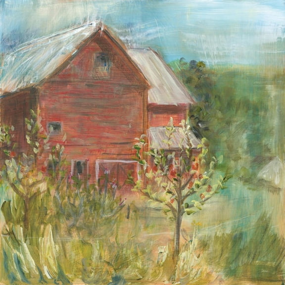 Art.com Barn Orchard Art Print by Sue Schlabach, 30" x 30"