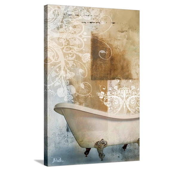 Art.com Bathroom and Ornaments I Stretched Canvas Print Wall Art by Patricia Pinto, 24" x 36"