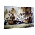 thumbnail image 1 of Art.com Battle of Trafalgar Stretched Canvas Print Wall Art by Louis Philippe Crepin, 36" x 24", 1 of 4