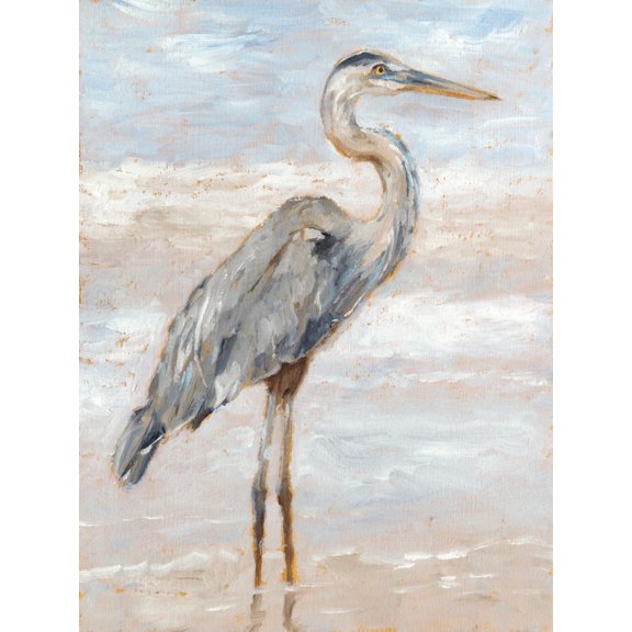 Art.com Beach Heron I Art Print by Ethan Harper, 12" x 16"