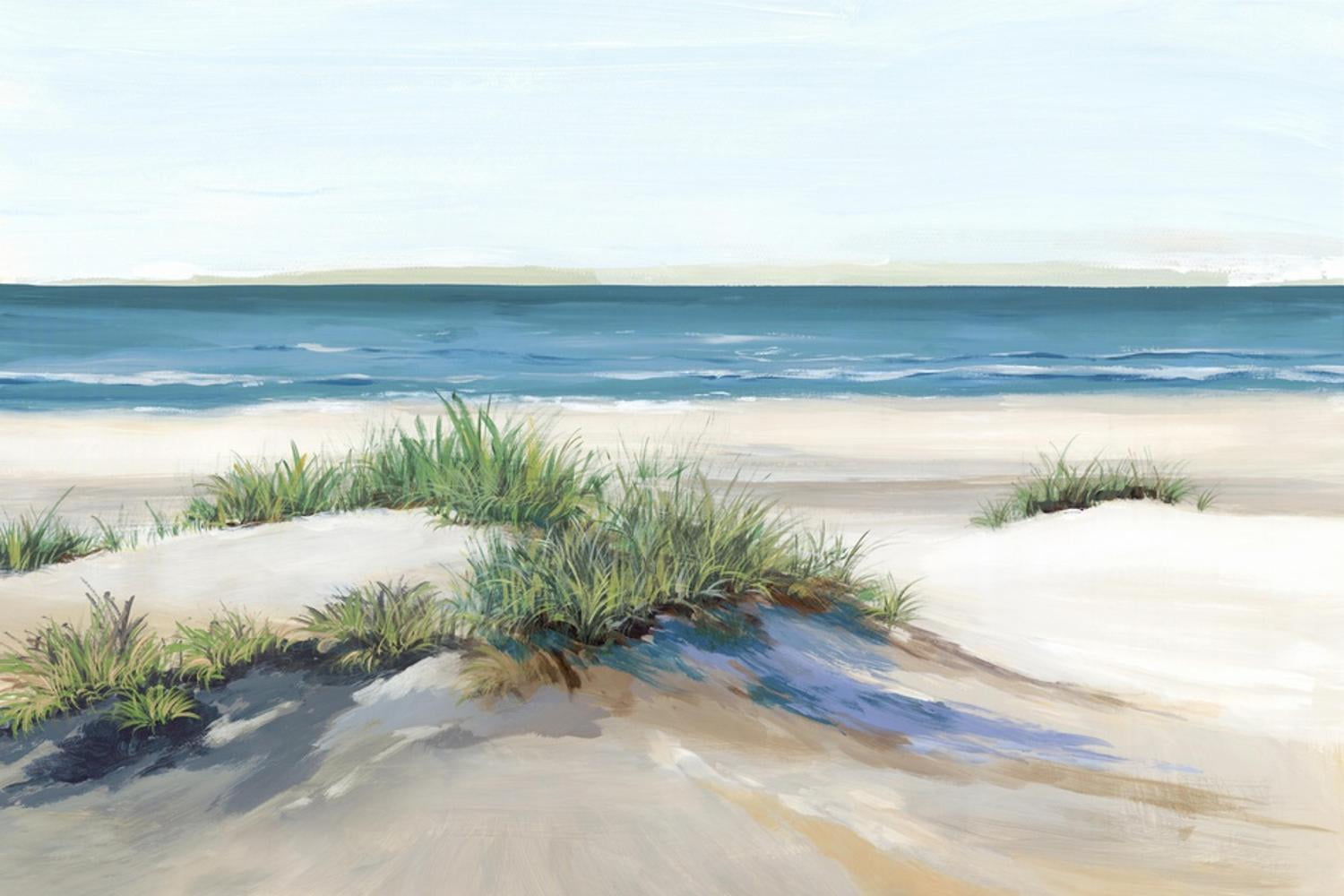Beach Sand Dune II Coastal Landscape Canvas Print, 12" x 18"