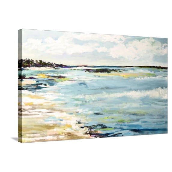 Art.com Beach Surf III Stretched Canvas Print Wall Art by Karen Fields, 36" x 24"