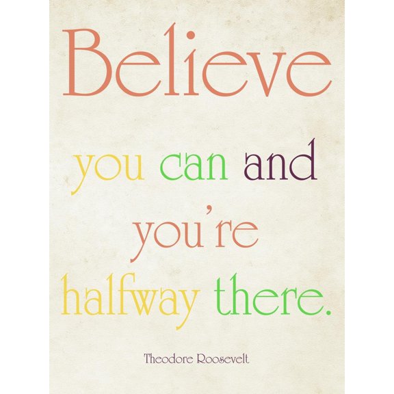 Art.com Believe You Can Art Print by Sylvia Coomes, 12" x 16"