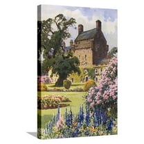 Art.com Bemersyde House, 20C Stretched Canvas Print Wall Art by EW Haslehust, 16" x 24"
