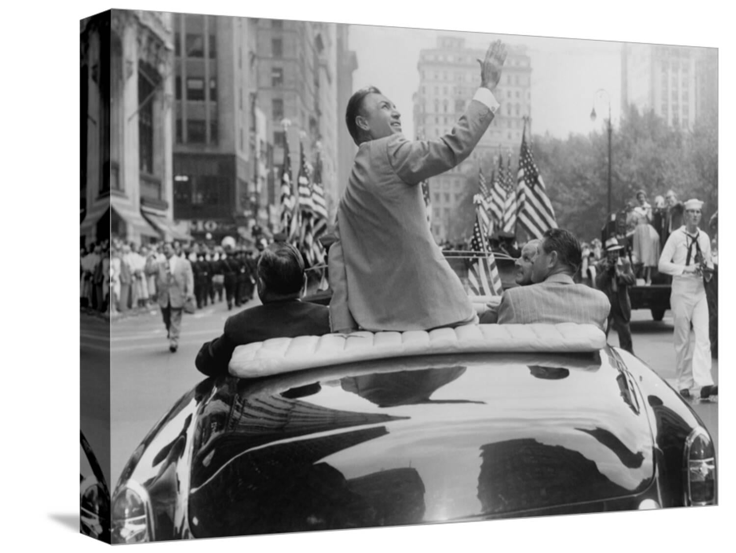 Art.com Ben Hogan Honored in a Ticker-Tape Parade in New York City Stretched Canvas Print Wall Art, 16" x 12"