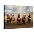 thumbnail image 1 of Art.com Berber Horseman Pulling Up after Firing Rifles During a Fantasia, Dades Valley, Morocco Stretched Canvas Print Wall Art, 16" x 12", 1 of 4