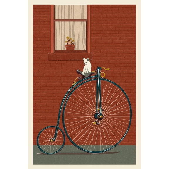 Art.com Bicycle Art Print by Lantern Press, 12" x 18"