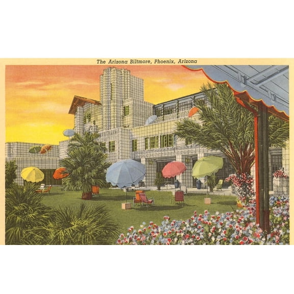 Art.com Biltmore Hotel, Phoenix, Arizona Art Print, 24" x 16"
