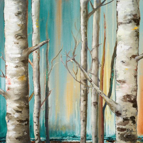Art.com Birch Forest II Art Print by Patricia Pinto, 30" x 30"