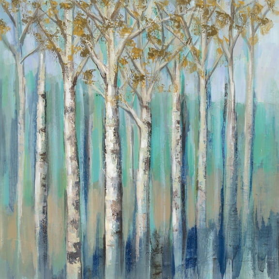 Art.com Birches at Dawn Art Print by Silvia Vassileva, 16" x 16"