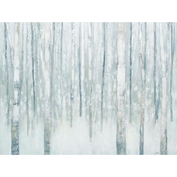 Art.com Birches in Winter Blue Gray Art Print by Julia Purinton, 16" x 12"