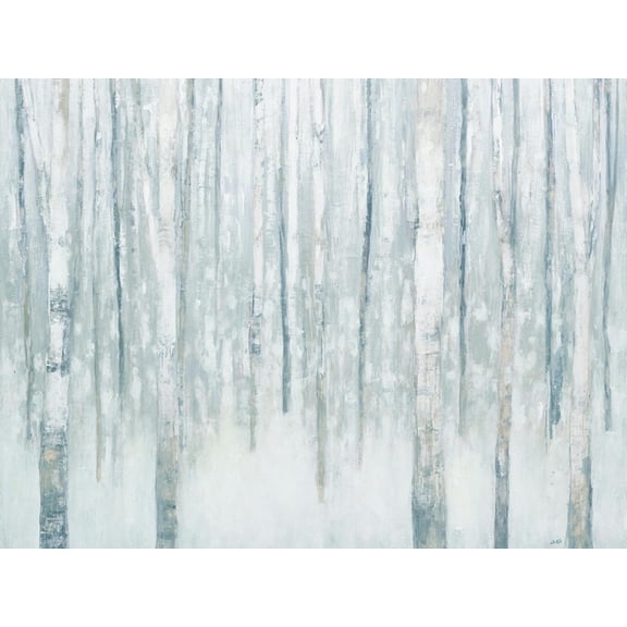 Art.com Birches in Winter Blue Gray Art Print by Julia Purinton, 24" x 18"