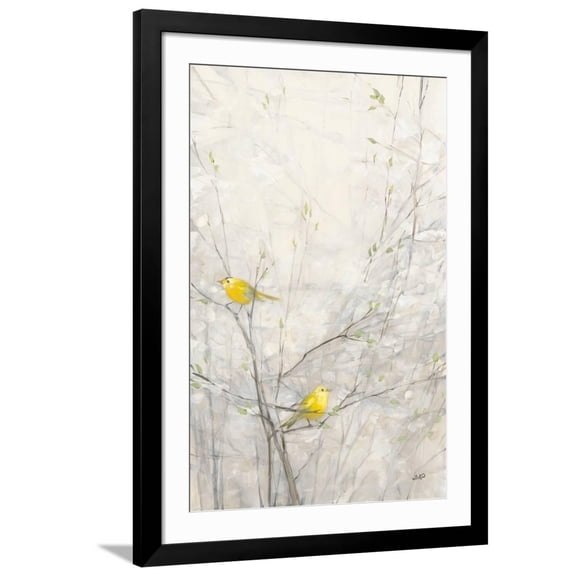 Art.com Birds in Trees II Art Print by Julia Purinton, Black Frame Wall Art, 32" x 44"