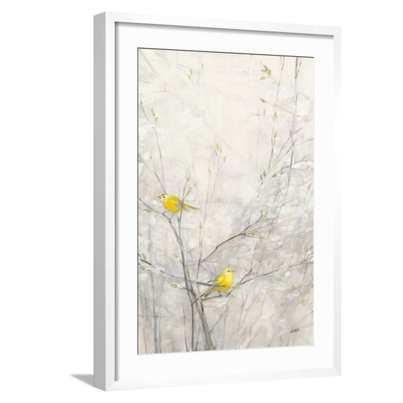 Art.com Birds in Trees II Art Print by Julia Purinton, White Frame Wall Art, 21" x 29"