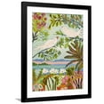 thumbnail image 1 of Art.com Birds in the Garden I Art Print by Karen Fields, Black Frame Wall Art, 32" x 40", 1 of 5
