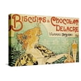 thumbnail image 1 of Art.com Biscuits and Chocolate Delcare Stretched Canvas Print Wall Art by Alphonse Mucha, 24" x 16", 1 of 4