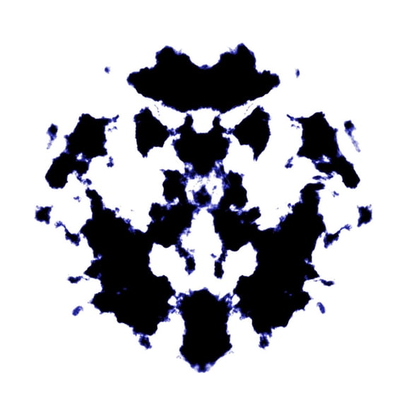 Art.com Black And White Rorschach Graphic Premium Giclee Print by magann, 16" x 16"