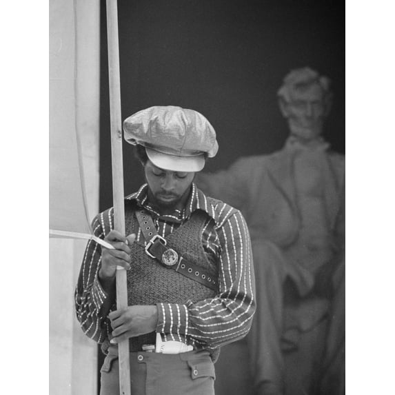 Art.com Black Panther Convention, Lincoln Memorial Photo by Thomas J^ O'halloran, 12" x 16"