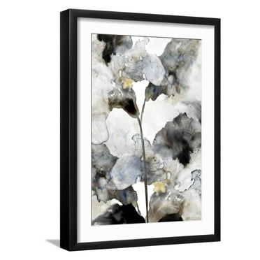 Art.com Blooming Ink Floral II Art Print by PI Studio, Black Frame Wall Art, 17" x 23"