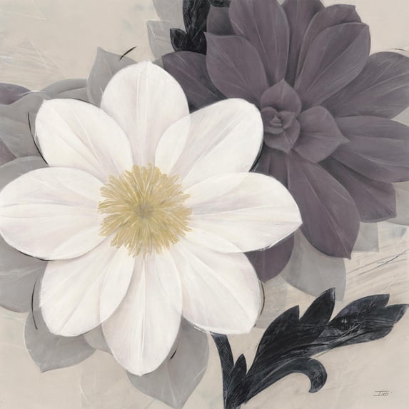 Art.com Blossom and Succulent White Art Print by Ivo Stoyanov, 24" x 24"