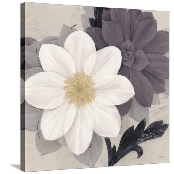 Art.com Blossom and Succulent White Stretched Canvas Print Wall Art by Ivo Stoyanov, 30" x 30"