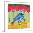 thumbnail image 1 of Art.com Blue Bird - Tulips Art Print by Robbin Rawlings, White Frame Wall Art, 29" x 29", 1 of 5