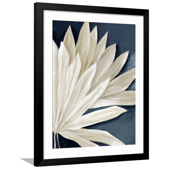 Art.com Blue Dry Palms II Art Print by Alex Black, Black Frame Wall Art, 32" x 40"