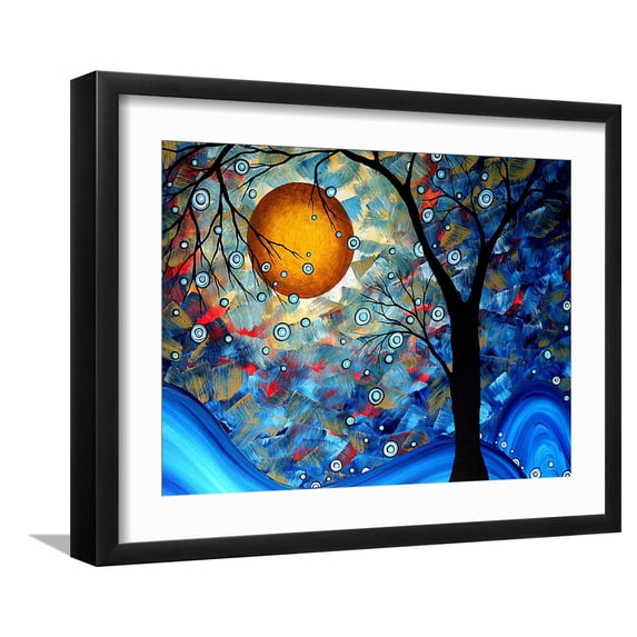 Art.com Blue Essence Art Print by Megan Aroon Duncanson, Black Frame Wall Art, 21" x 17"