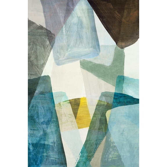Art.com Blue Geometric II Art Print by PI Studio, 12" x 18"