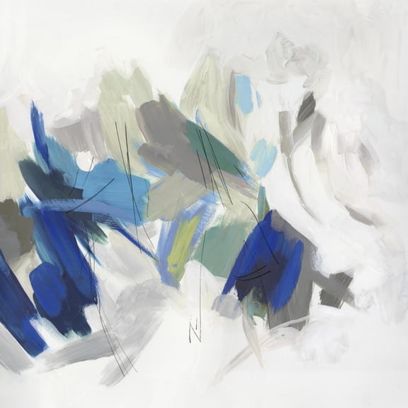 Art.com Blue Graffiti II Art Print by PI Studio, 16" x 16"