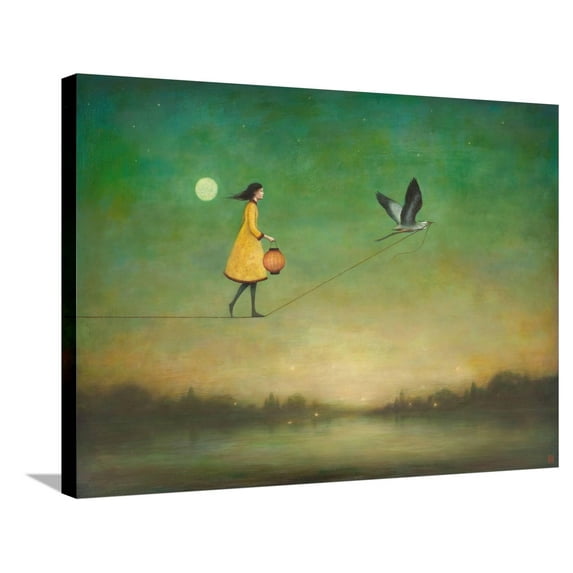Art.com Blue Moon Expedition Stretched Canvas Print Wall Art by Duy Huynh, 32" x 24"