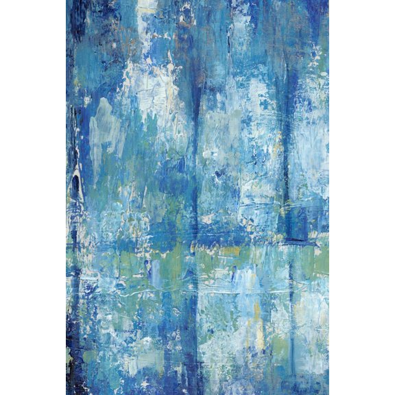 Art.com Blue Reflection Triptych III Art Print by Tim OToole, 12" x 18"