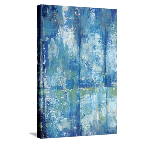 Art.com Blue Reflection Triptych III Stretched Canvas Print Wall Art by Tim OToole, 16" x 24"
