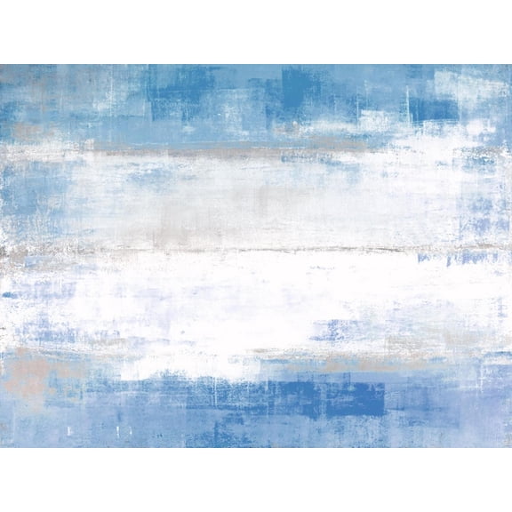 Art.com Blue and Grey Abstract Art Painting Art Print by T30 Gallery, 16" x 12"
