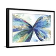 thumbnail image 1 of Art.com Blue butterfly Art Print by Allison Pearce, Black Frame Wall Art, 29" x 21", 1 of 5