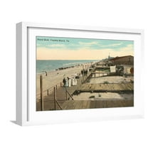 Art.com Boardwalk, Virginia Beach, Virginia Art Print, White Frame Wall Art, 23" x 17"