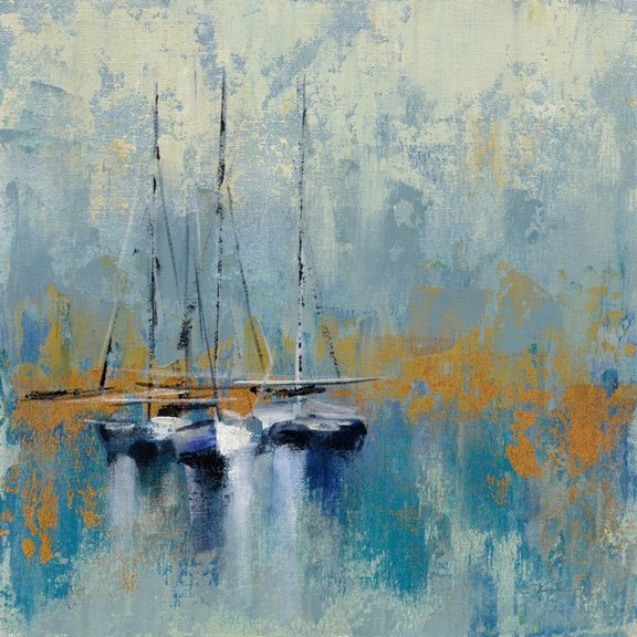Art.com Boats in the Harbor III Art Print by Silvia Vassileva, 24" x 24"