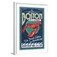 Boston, Massachusetts Lobster Art Print by Lantern Press