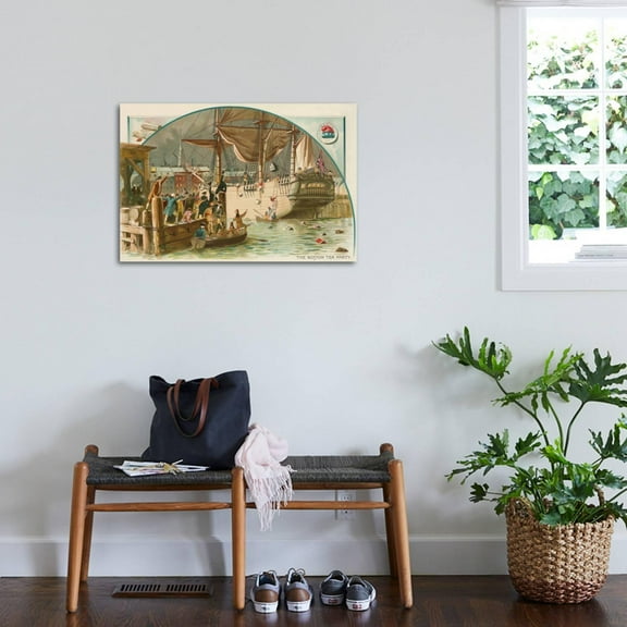 Art.com Boston Tea Party Art Print, 36" x 24"