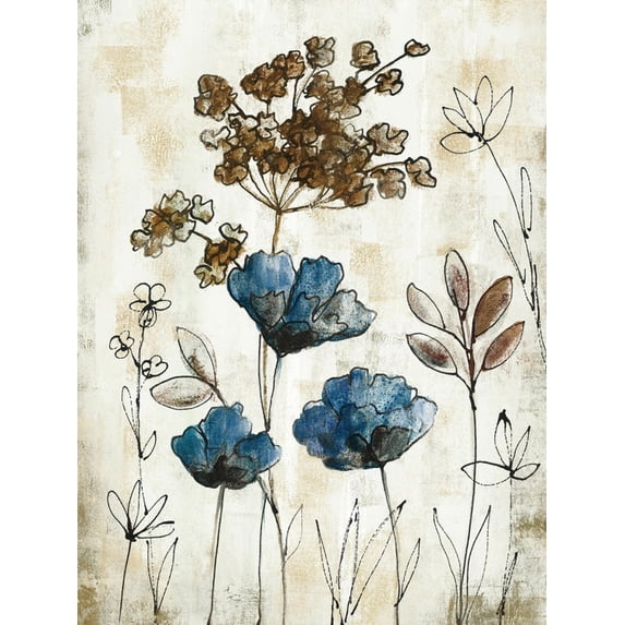 Art.com Botanical Trio II Neutral Crop Art Print by Silvia Vassileva, 24" x 32"