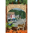 thumbnail image 1 of Art.com Boulder Creek, California - Montage Scenes Art Print by Lantern Press, 24" x 36", 1 of 4