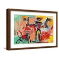 thumbnail image 1 of Art.com Boy and Dog in a Johnnypump, 1982 Giclee Print by Jean-Michel Basquiat, Brown Frame Wall Art, 23" x 17", 1 of 5