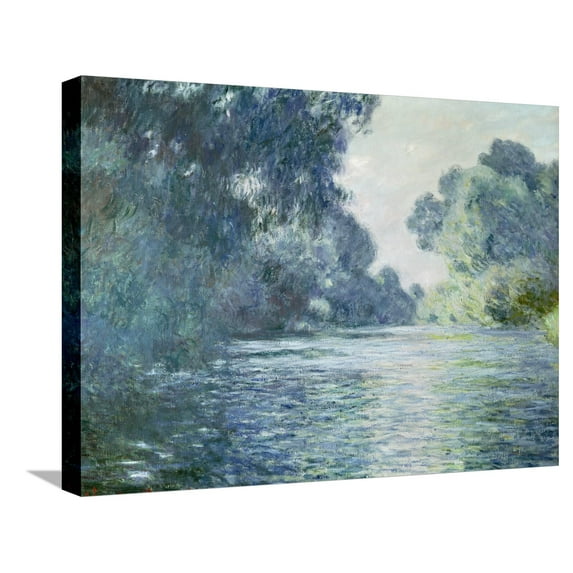 Art.com Branch of the Seine Near Giverny, 1897 Stretched Canvas Print Wall Art by Claude Monet, 24" x 18"