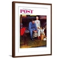 thumbnail image 1 of Art.com Breaking Home Ties Saturday Evening Post Cover, September 25,1954 Giclee Print by Norman Rockwell, Brown Frame Wall Art, 23" x 29", 1 of 5