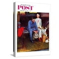 thumbnail image 1 of Art.com Breaking Home Ties Saturday Evening Post Cover, September 25,1954 Stretched Canvas Print Wall Art by Norman Rockwell, 12" x 16", 1 of 4