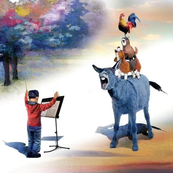 Art.com Bremen Musicians Art Print by Nancy Tillman, 16" x 16"