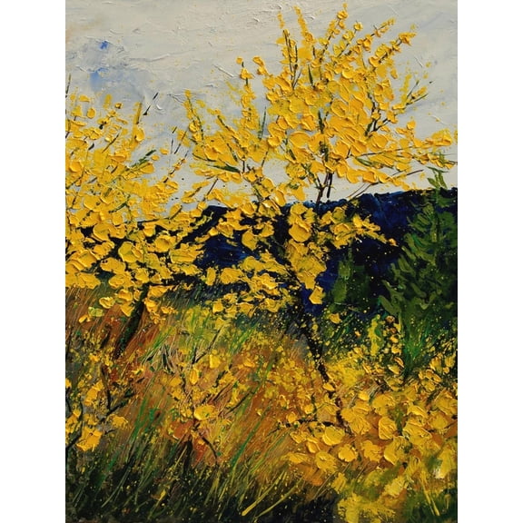 Art.com Brooms Shrubs Art Print by Pol Ledent, 18" x 24"